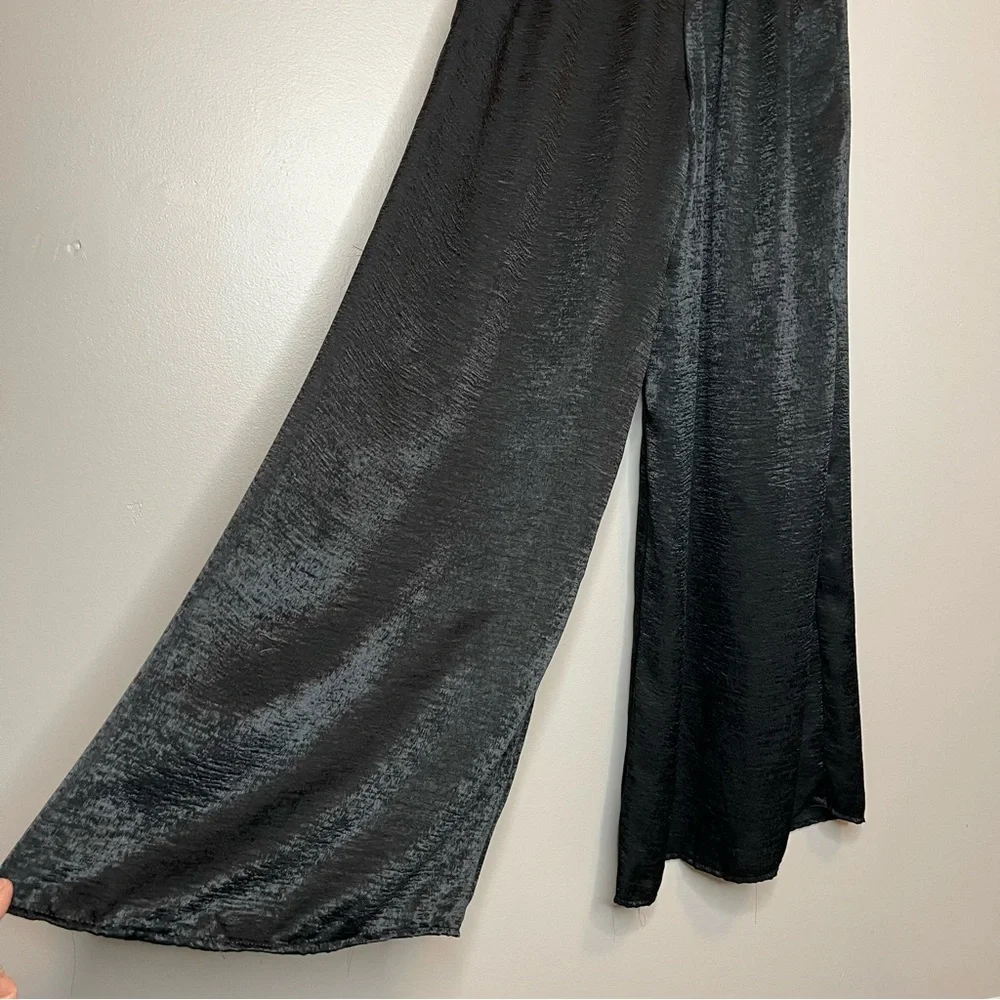 AE Studio High Waist Wide Leg Pants (Black) - XS